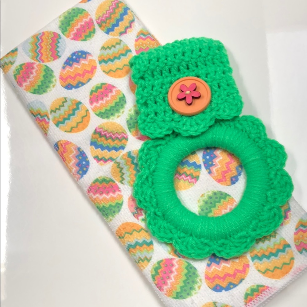 Easter Kitchen towel hanger & Easter microfiber towel